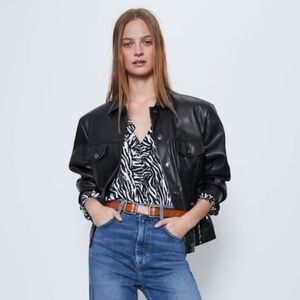 Zara Faux Leather Jacket